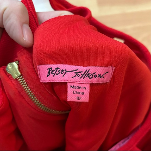 Betsey Johnson Red Cut Out Fit & Flare Dress Size 10 Medium Coquette Y2K Party - Picture 12 of 12